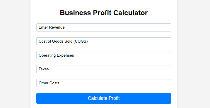 Business Profit Calculator: Maximize Your Profits Easily