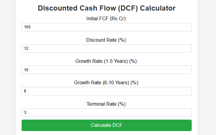 DCF Calculator