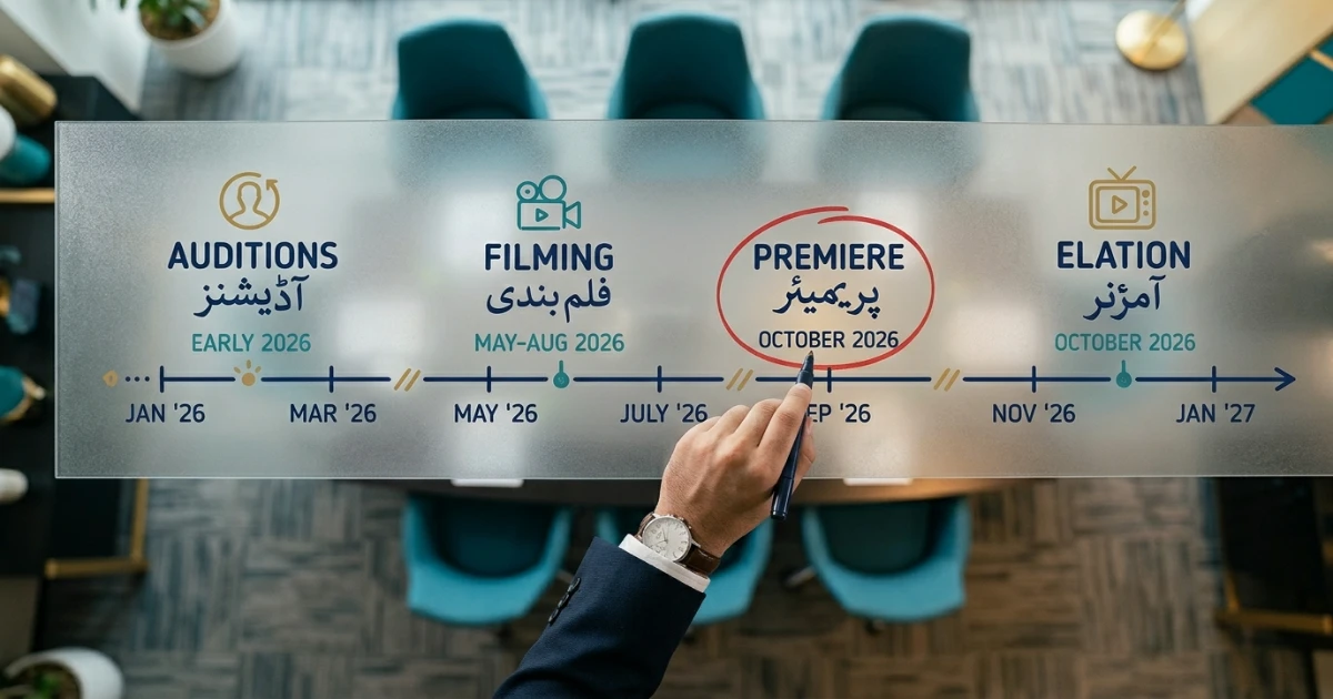 Projected timeline for Shark Tank Pakistan Season 2 from auditions to premiere