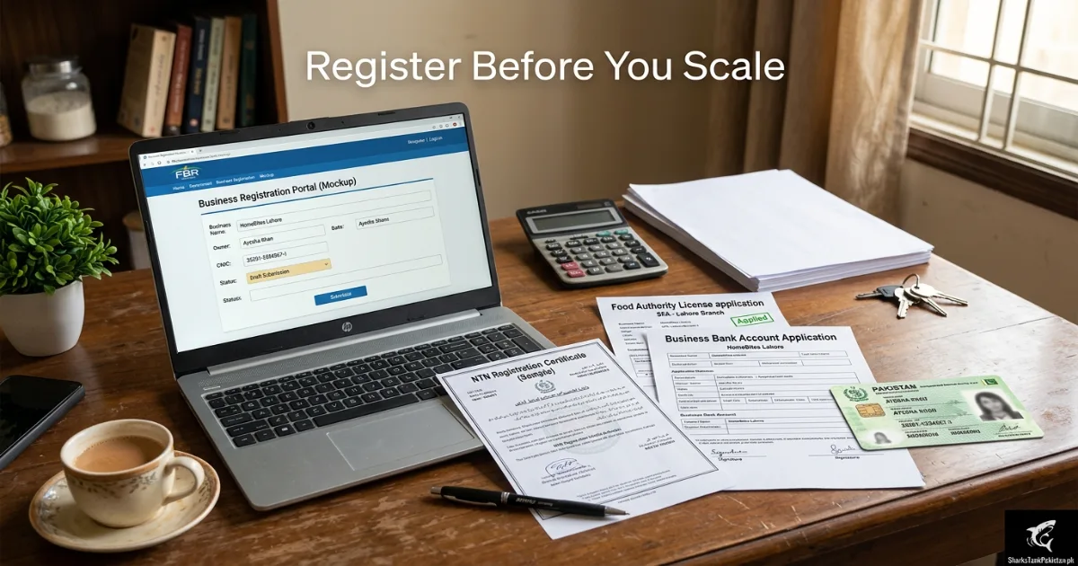 Punjab Food Authority registration document for home based food startup