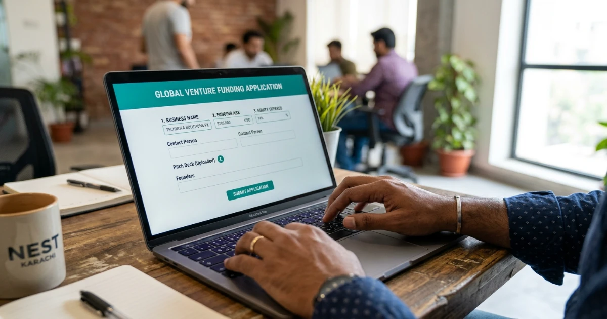 How to apply for Shark Tank Pakistan Season 2 online application screen preview