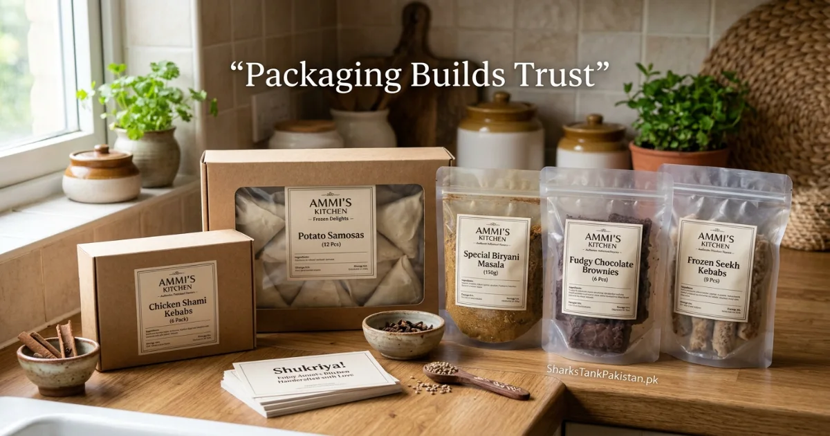 Branded food packaging for home food business in Pakistan