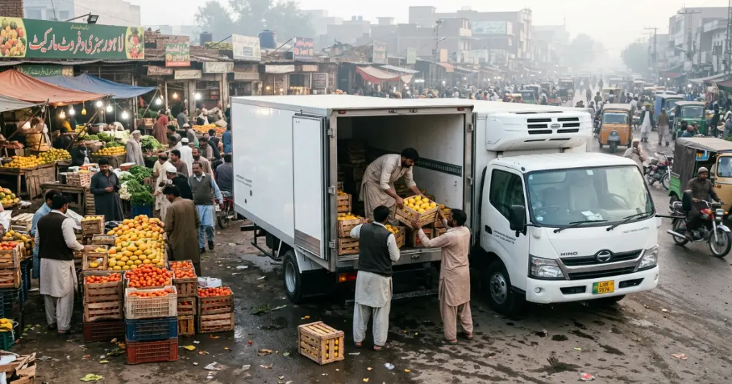 Refrigerated truck for agriculture produce distribution Pakistan