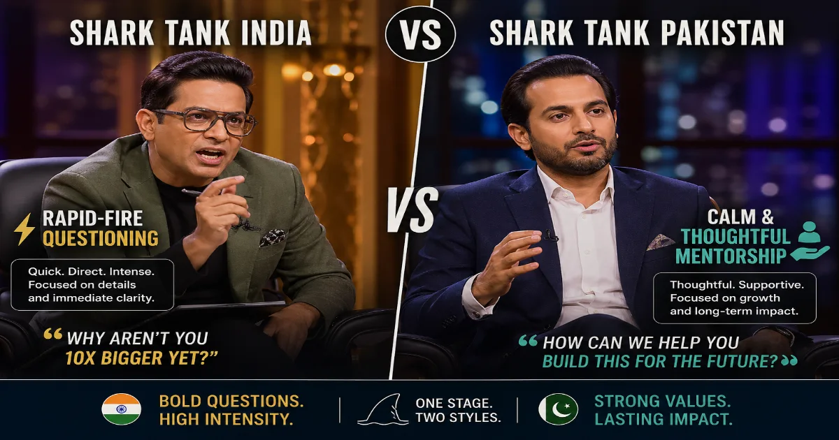 Shark Tank Pakistan judges panel reflecting diverse Pakistani business sectors and investment priorities