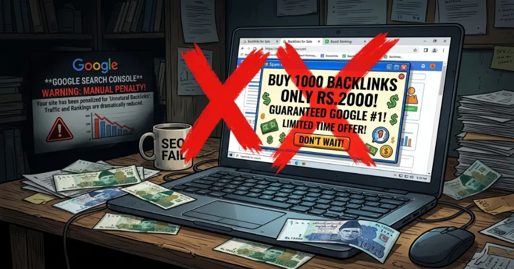 Warning against cheap SEO shortcuts for Pakistani businesses and the risk of Google penalties