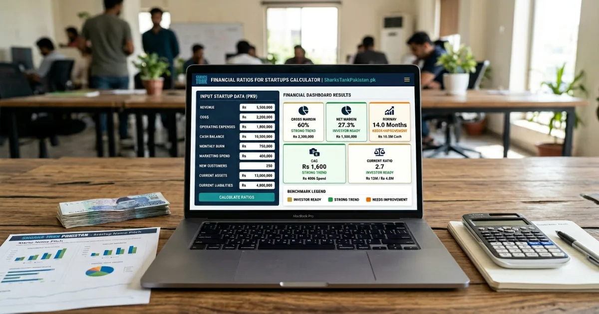 Cheat sheet of financial ratios for startups formulas Pakistani entrepreneur guide