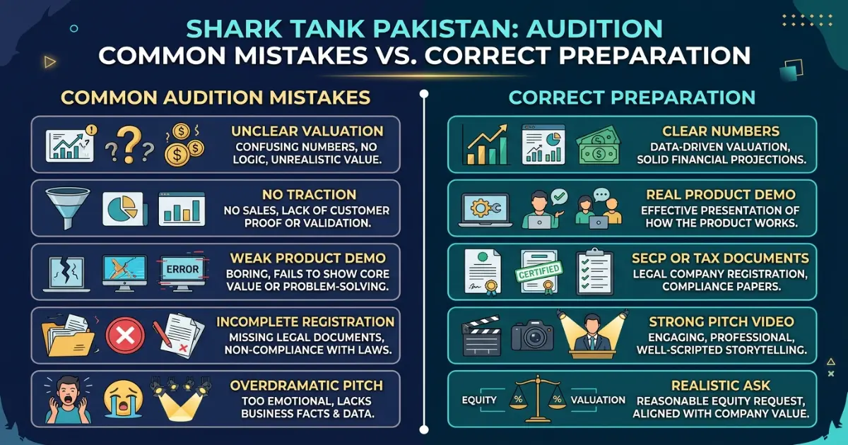 Pakistani founders attending a pre-audition workshop for Shark Tank Pakistan 2026
