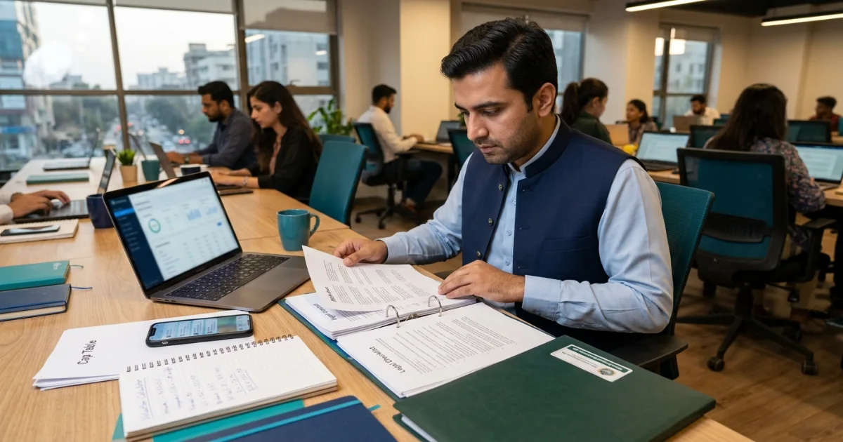 Screenshot of SharkTankPakistan.pk valuation calculator used for FDI Pakistan startups preparation