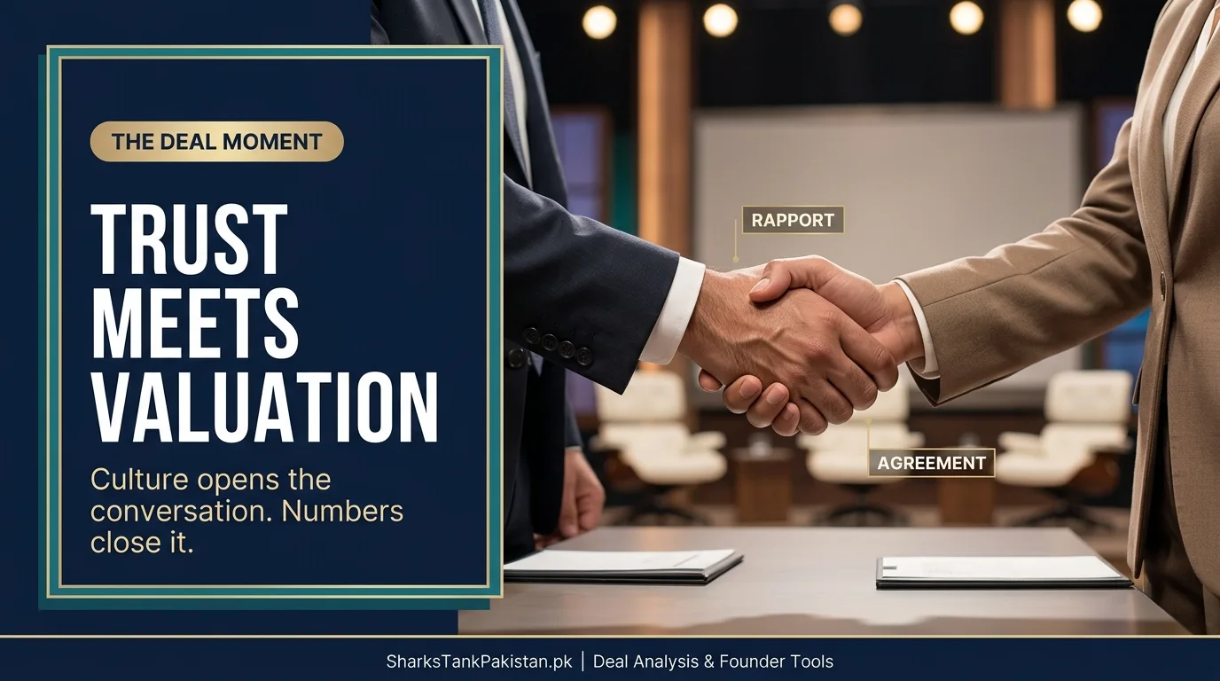 Handshake after successful Shark Tank Pakistan deals negotiation
