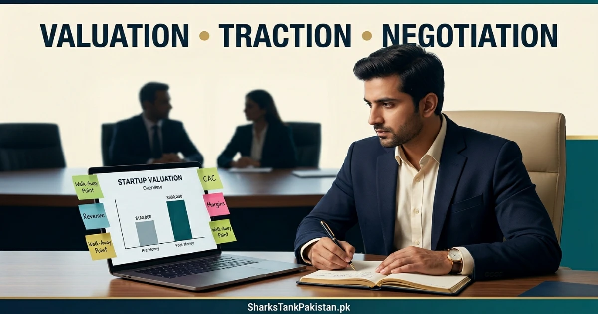 Pitch checklist based on Shark Tank Pakistan quotes and startup lessons
