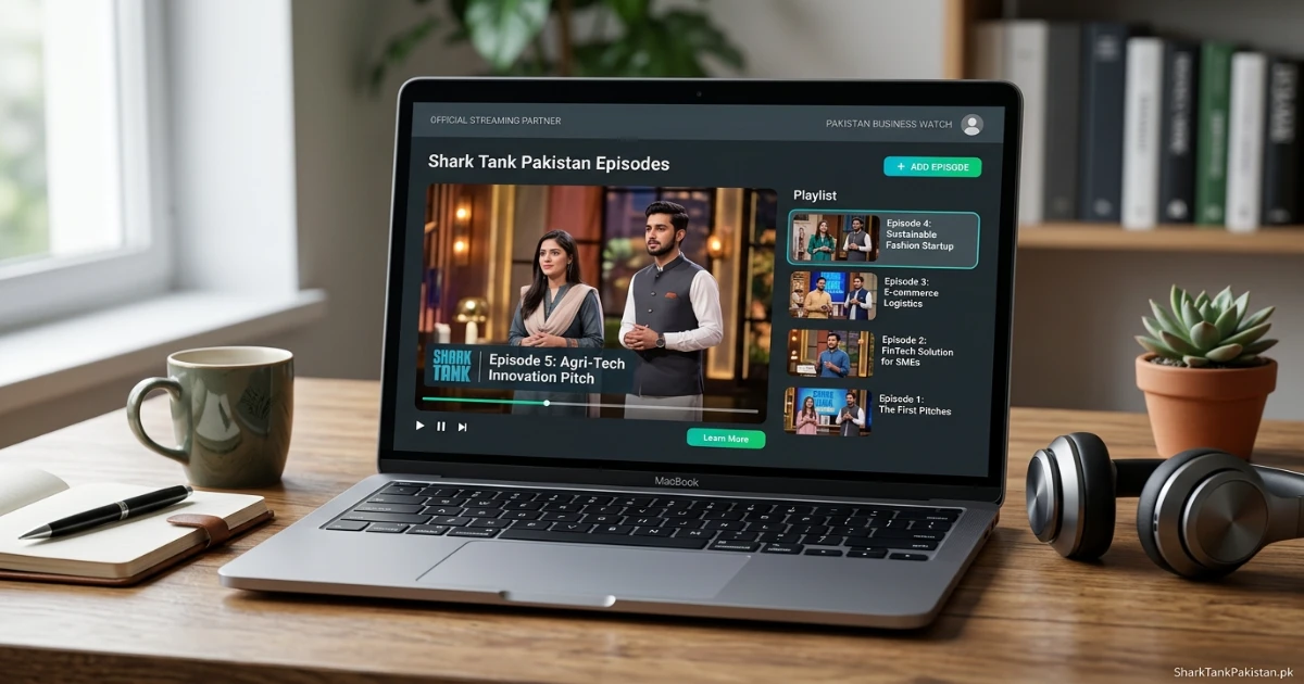 Watch Shark Tank Pakistan online on a laptop using official streaming platforms