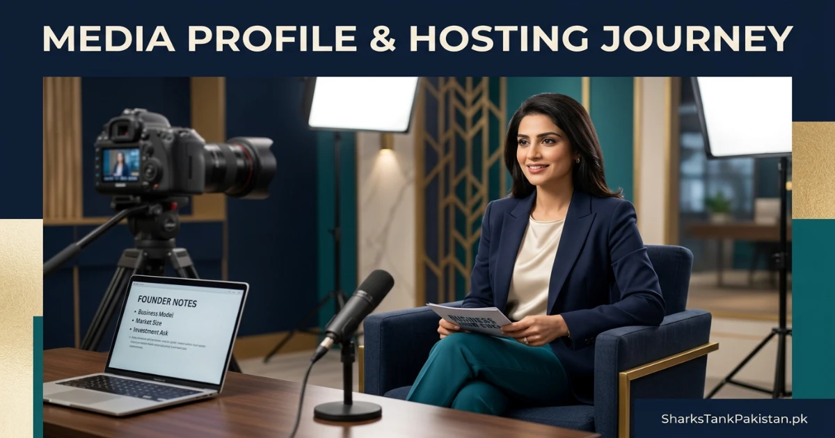 Rabab Hashim Shark Tank Pakistan media profile and hosting experience