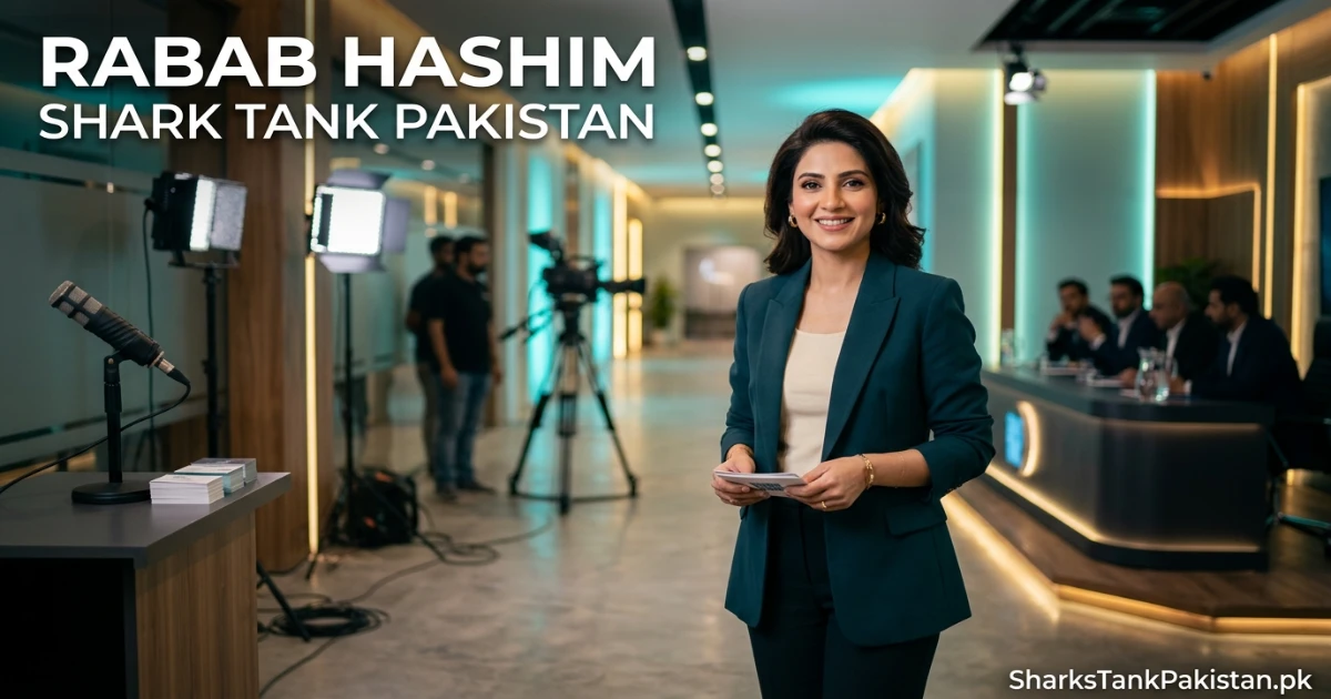 Rabab Hashim Shark Tank Pakistan host profile portrait