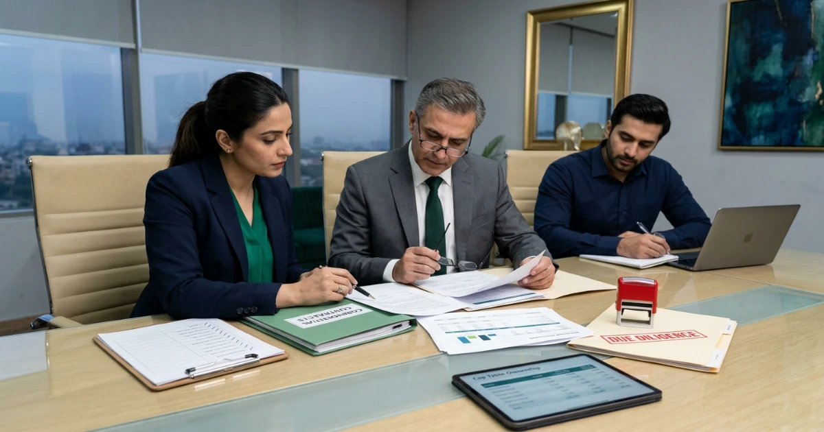 due diligence after a Shark Tank Pakistan equity deal