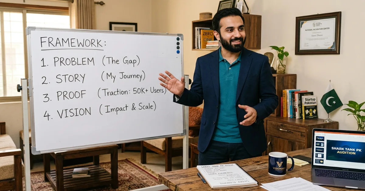 Shark Tank Pakistan Season 2 Audition Tips founder storytelling practice at home