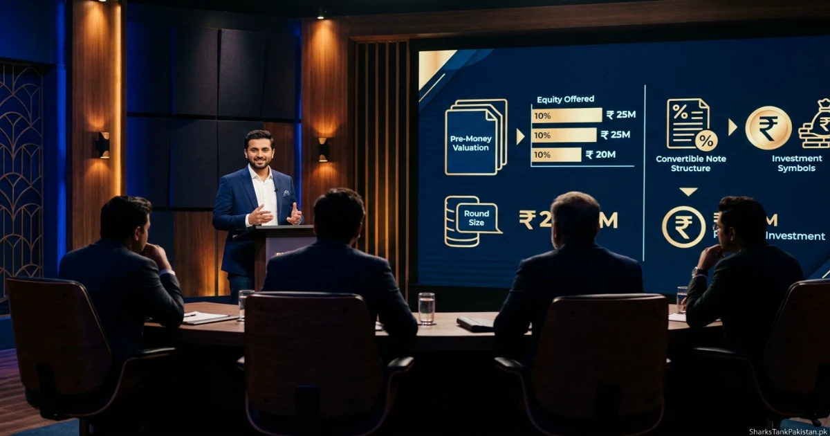 Shark Tank Pakistan season 2 deal negotiation preparation with founder and investor discussion