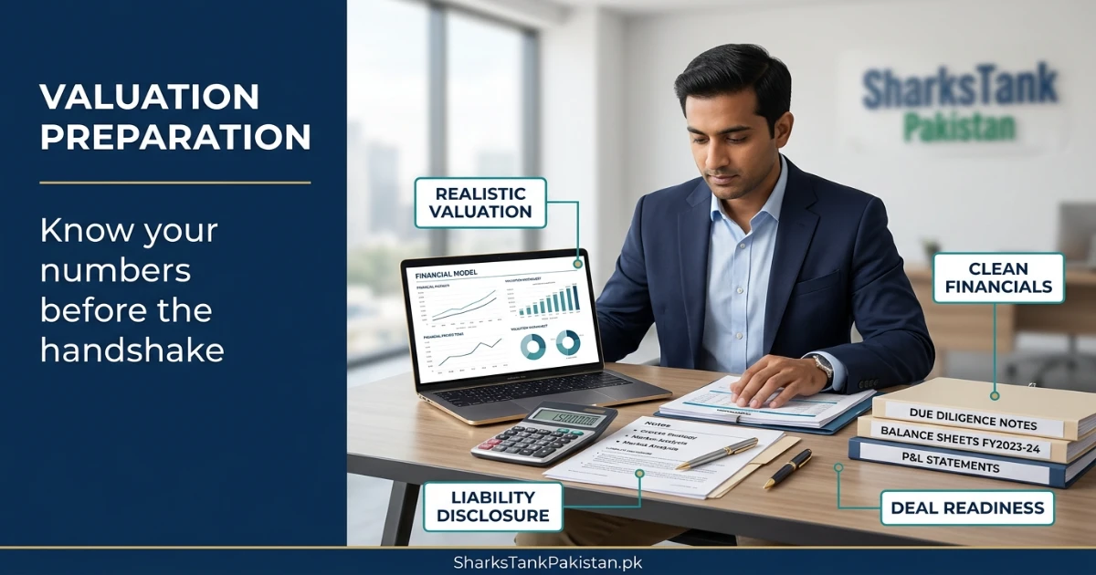 valuation calculator showing why Shark Tank Pakistan deals fail
